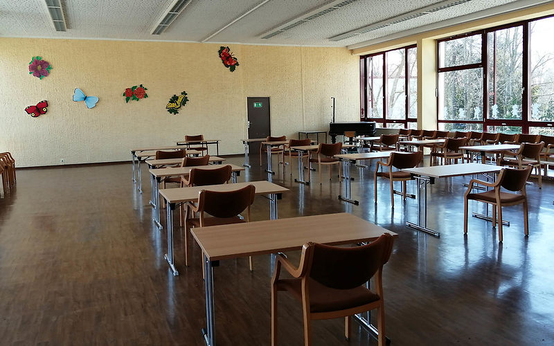 Aula in der der GS Forst Mitte