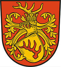 Stadtwappen seit 2011, Gestaltung: Uwe Reipert, Copyright: Stadt Forst (Lausitz)