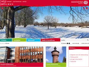 Neugestaltete Homepage der Stadt Forst (Lausitz), Copyright: Stadt Forst (Lausitz)